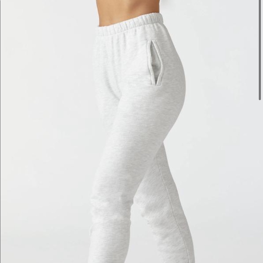 JOAH BROWN empire jogger pearl grey French terry